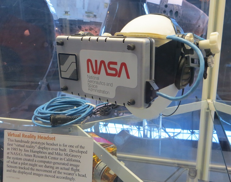 Smithsonian exhibit, NASA VR Helmet 1985