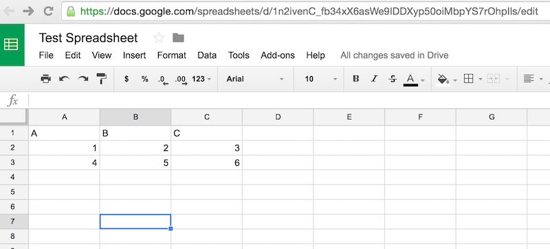 Example Sheet